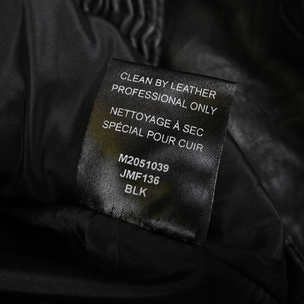 JOES Sheep Leather Jacket Black Biker Moto Zippered Women's Small Cropped Punk - Picture 10 of 16